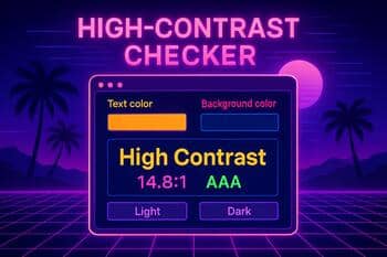 Contrast checker for accessibility compliance