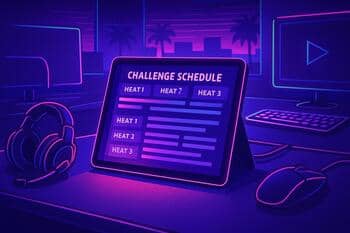 Crew desk planning challenge set on a tablet