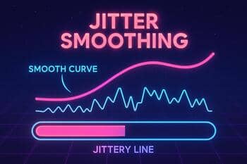 Jitter smoothing diagram for progress bars