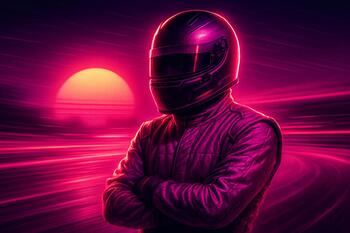 Front card with Closer driver under magenta sun