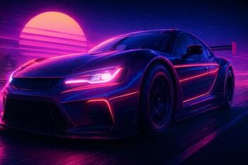 Pit camera replay of close pass